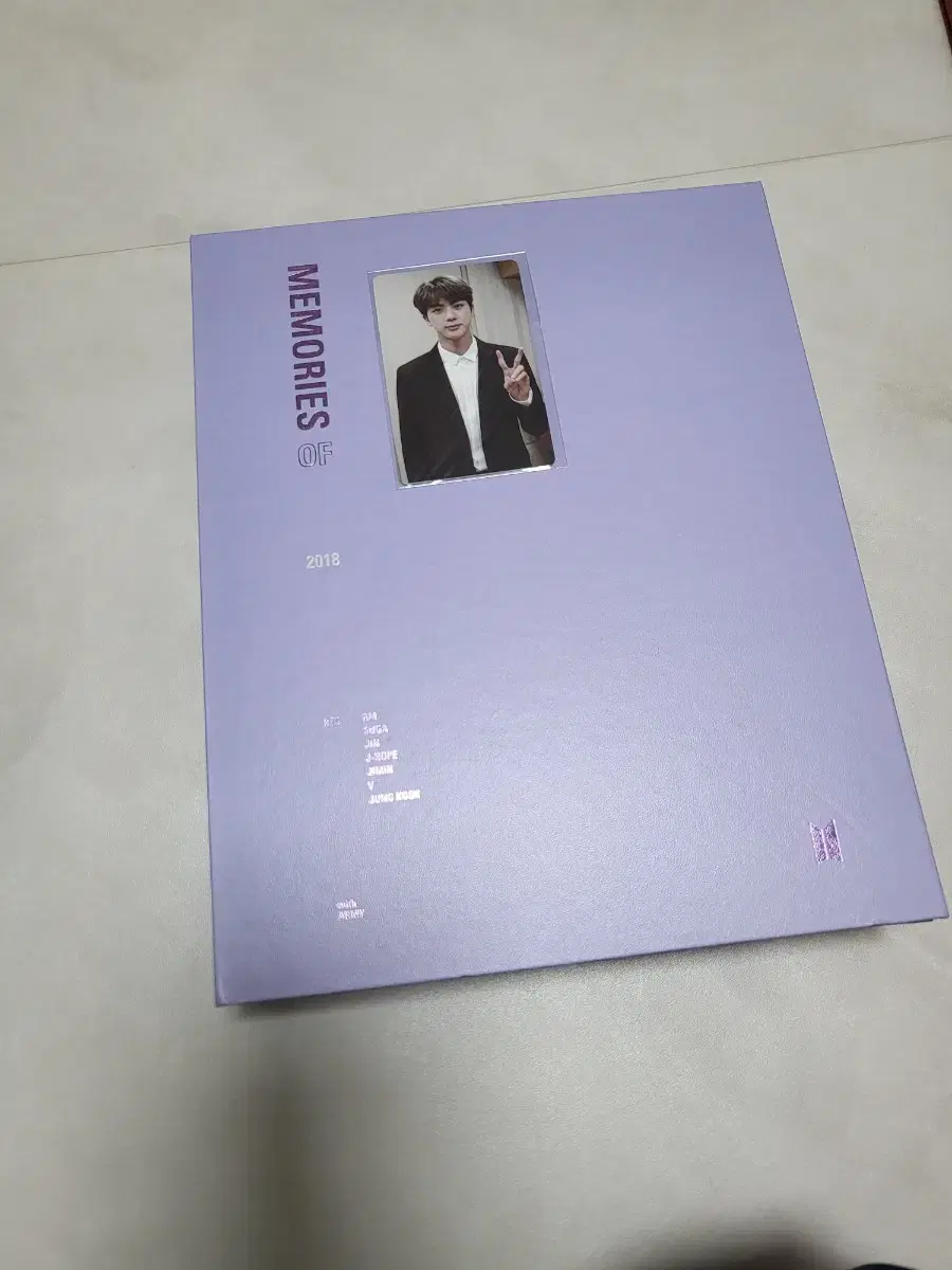 방탄 2018메모리즈 dvd 진 포카